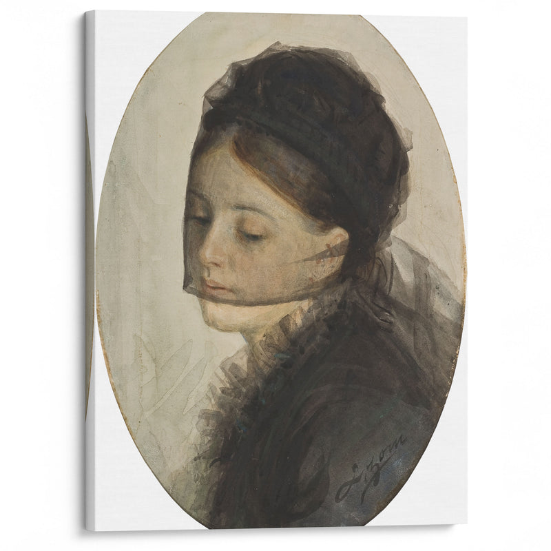 In Mourning (1880) - Anders Zorn - Canvas Print