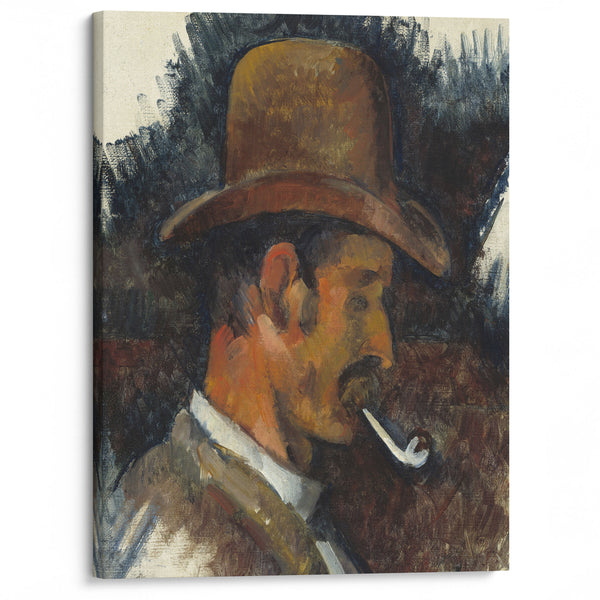 Man with Pipe (1892-1896) - Paul Cézanne - Canvas Print