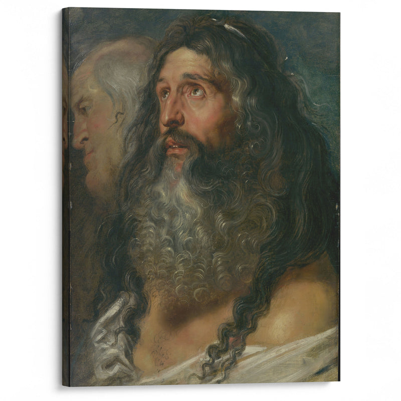 Study of Two Heads (ca. 1609) - Peter Paul Rubens - Canvas Print