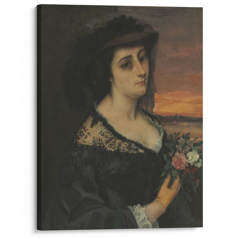 Mme L… (Laure Borreau) (1863) - Gustave Courbet - Canvas Print