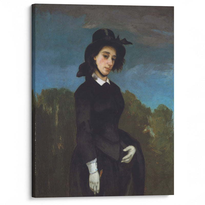 Woman in a Riding Habit (L’Amazone) (1856) - Gustave Courbet - Canvas Print