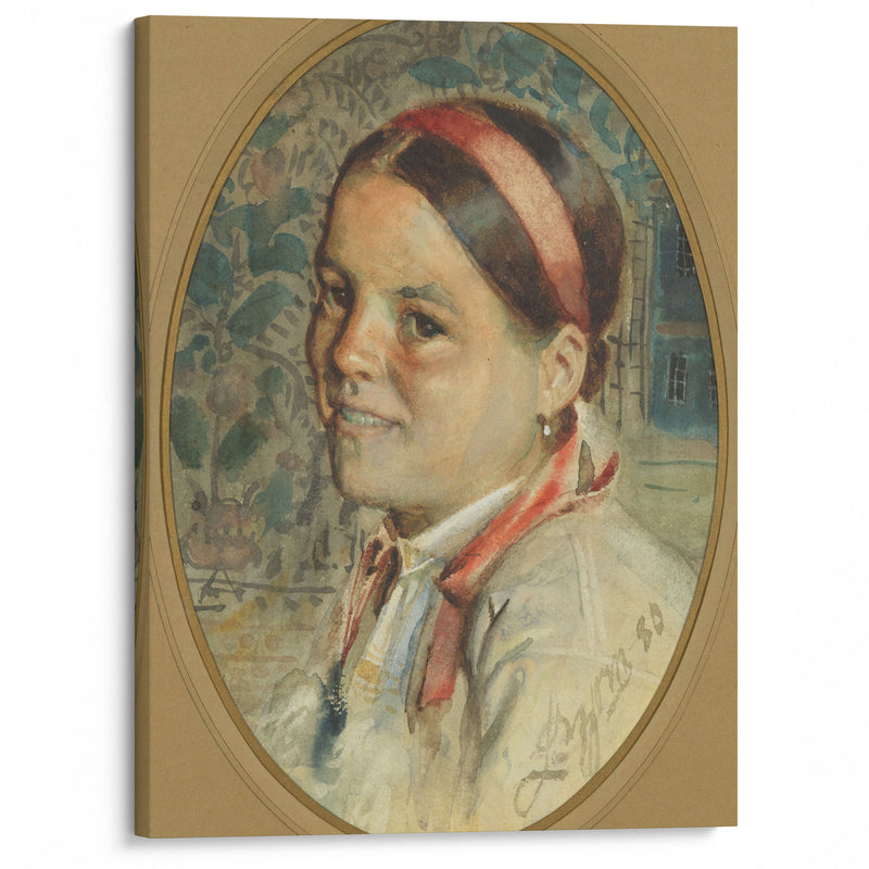 Head of a Woman (1880) - Anders Zorn - Canvas Print