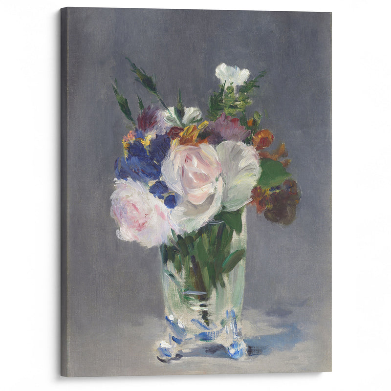 Flowers in a Crystal Vase (c. 1882) - Édouard Manet - Canvas Print