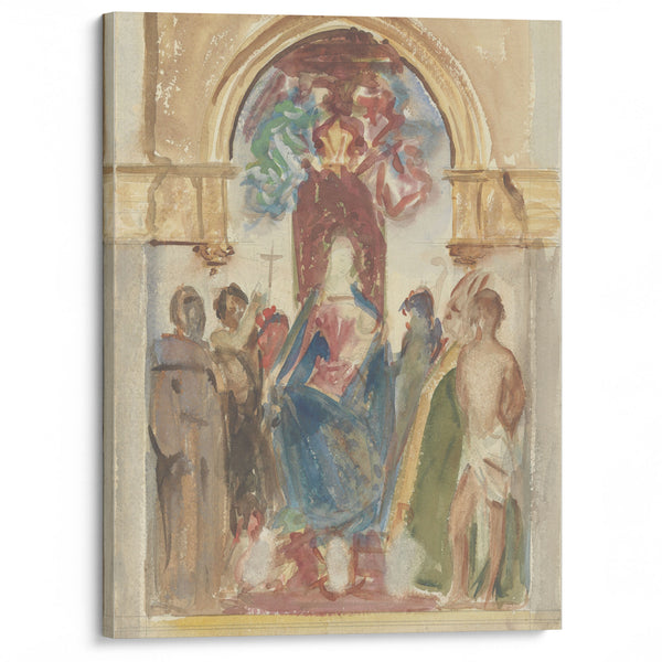 Madonna and Child and Saints (between 1895 and 1915) - John Singer Sargent - Canvas Print