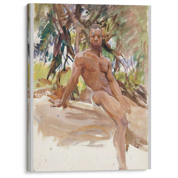 Man and Trees, Florida (1917) - John Singer Sargent - Canvas Print