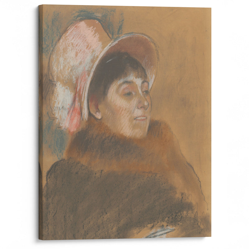 Madame Dietz-Monnin (1879) - Edgar Degas - Canvas Print