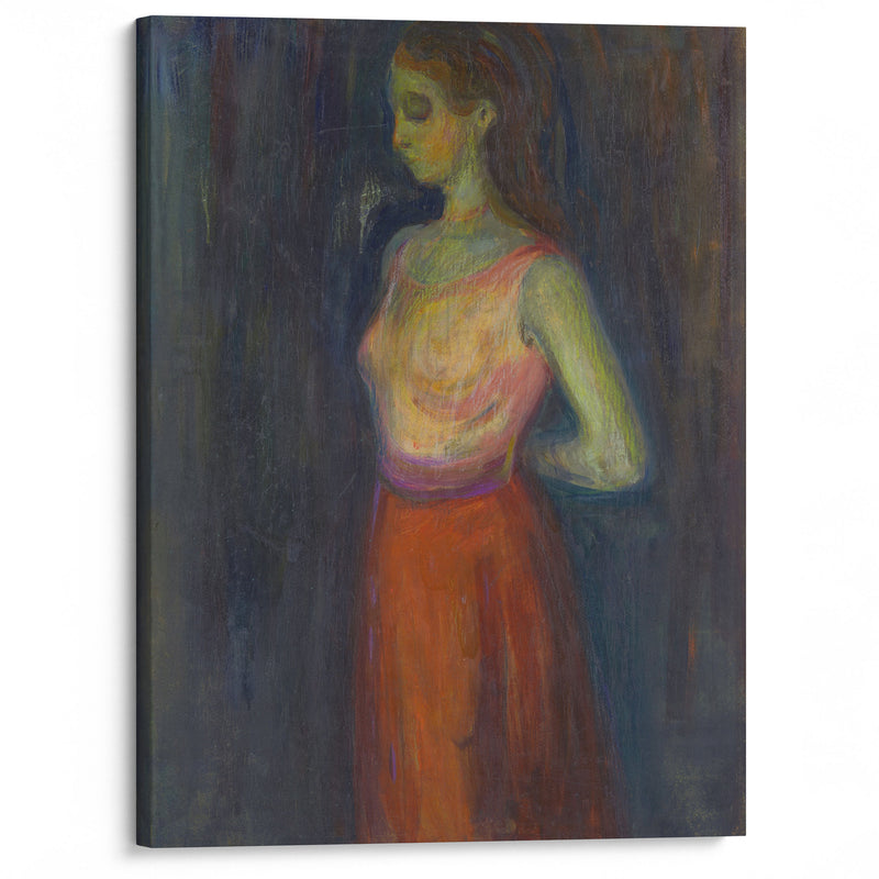 Study of a Model (1898) - Edvard Munch - Canvas Print