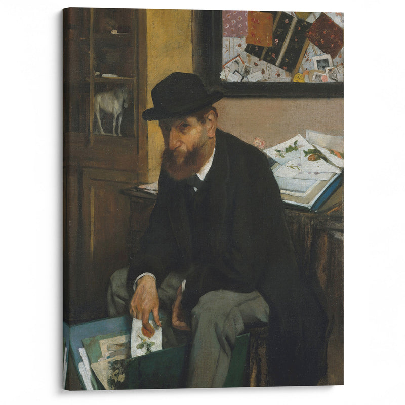 The Collector of Prints (1866) - Edgar Degas - Canvas Print