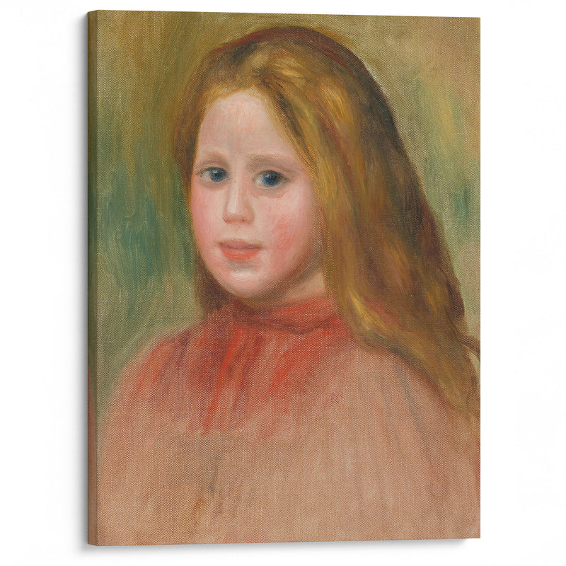 Portrait De Jeune Fille (circa 1895) - Pierre-Auguste Renoir - Canvas Print