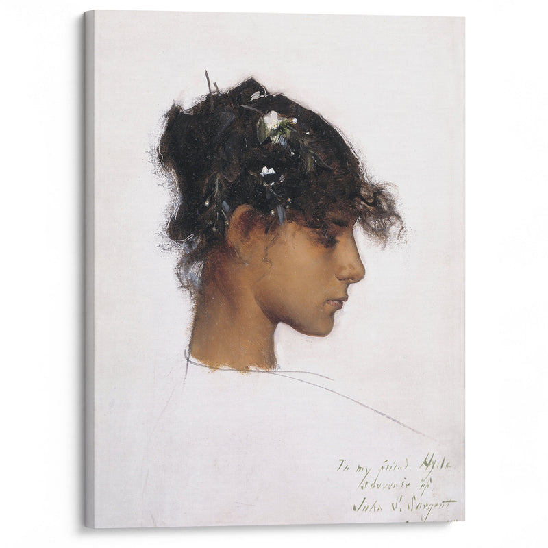 Rosina Ferrara, Head Of A Capri Girl - John Singer Sargent - Canvas Print