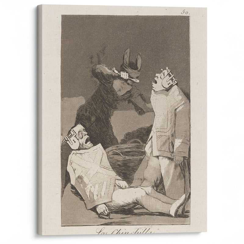 Los Chinchillas. (The Chinchillas.) (1796-1797) - Francisco de Goya - Canvas Print