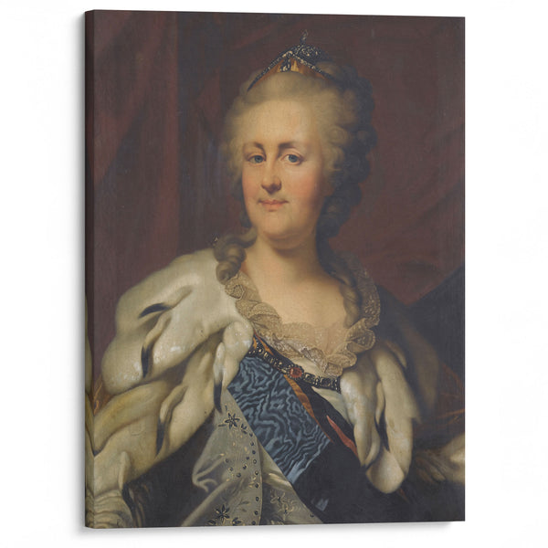 Portrait Of Catherine The Great - Johann Baptist von Lampi the Elder - Canvas Print