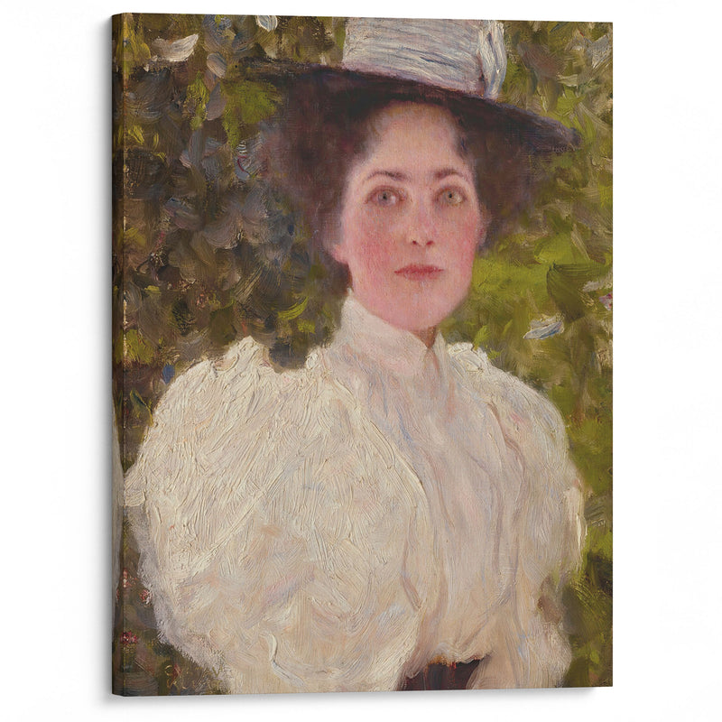 Mädchen im grünen (Girl in the foliage) - Gustav Klimt - Canvas Print