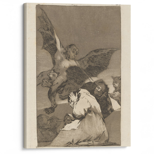 Soplones. (Tale-bearers—Blasts of wind) (1796-1797) - Francisco de Goya - Canvas Print