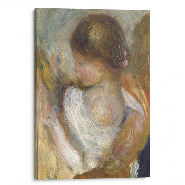 Young Girl Reading (c. 1888) - Pierre-Auguste Renoir - Canvas Print