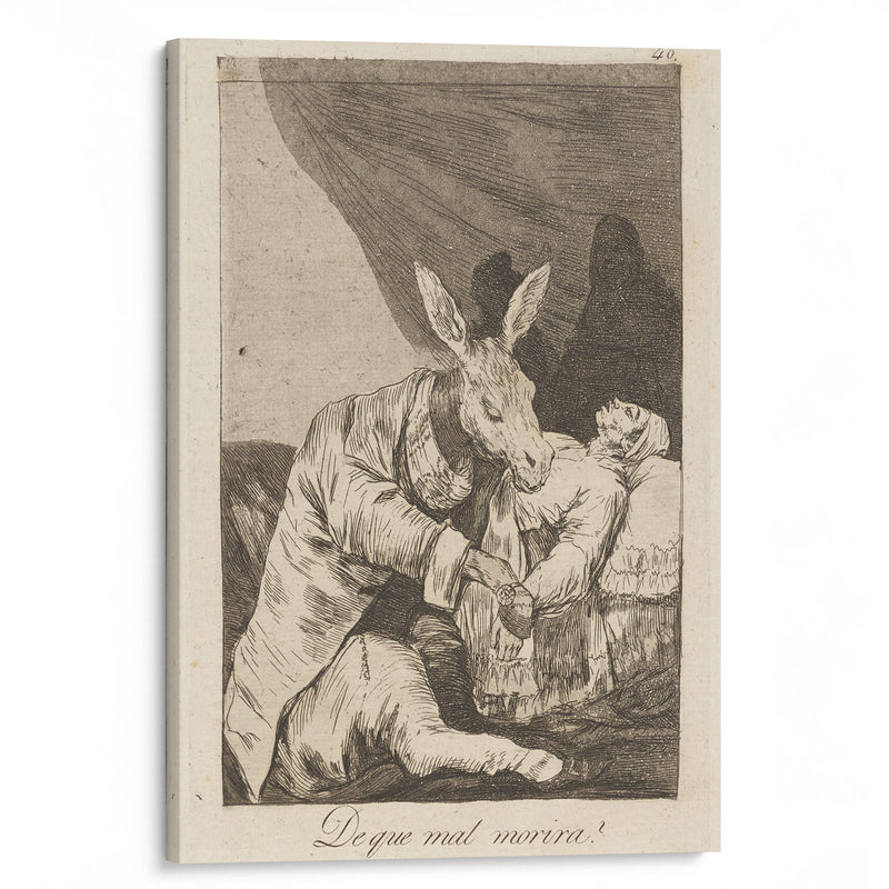 De que mal morira (Of what ill will he die) (1796-1797) - Francisco de Goya - Canvas Print