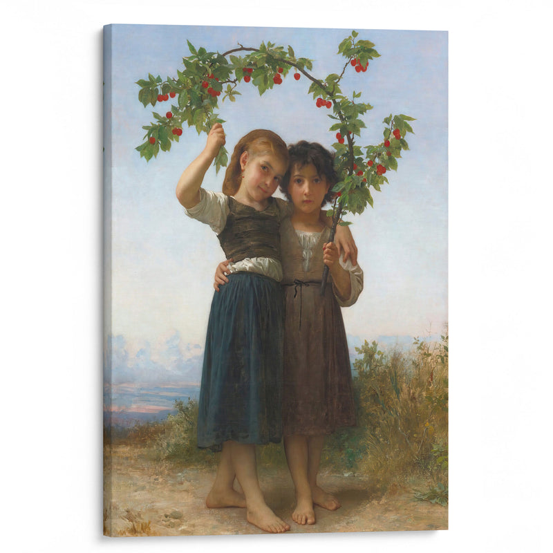 The Cherry Branch (1881) - William Bouguereau - Canvas Print