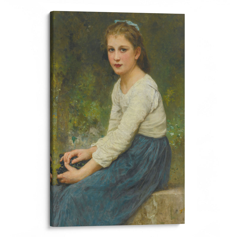 Jeune Fille Aux Raisins (1904) - William Bouguereau - Canvas Print