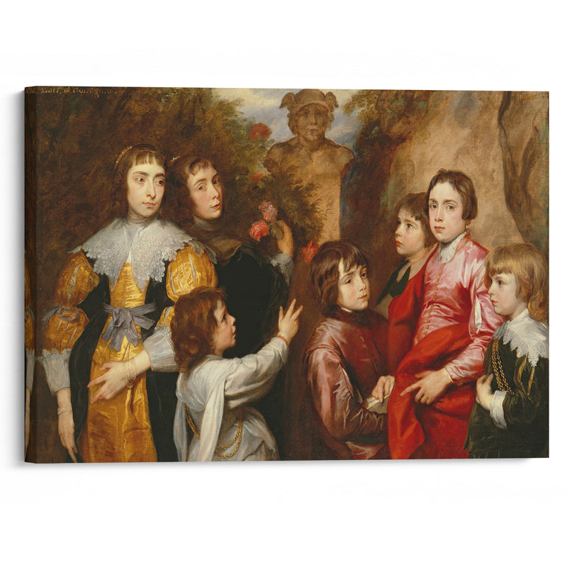 A Family Group (between 1634 and 1635) - Anthony van Dyck - Canvas Print