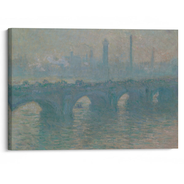 Waterloo Bridge, Gray Weather (1900) - Claude Monet - Canvas Print