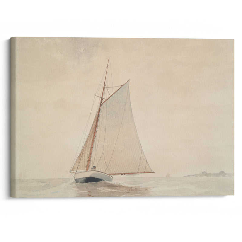 Sailing off Gloucester (ca. 1880) - Winslow Homer - Canvas Print