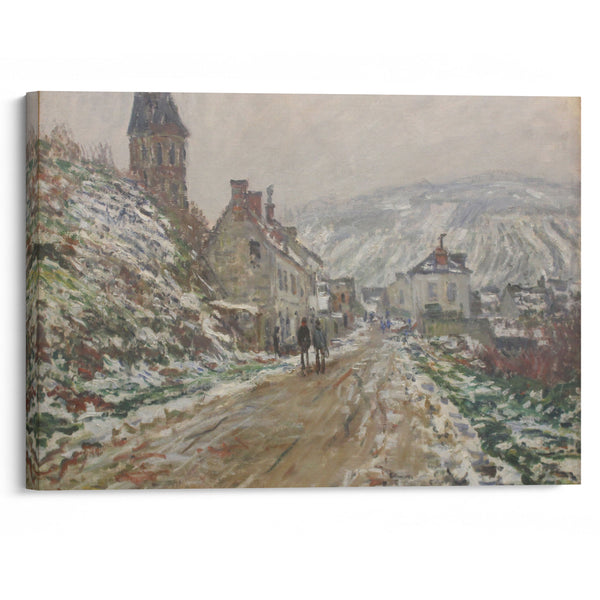 Village Street, Vétheuil (1879) - Claude Monet - Canvas Print