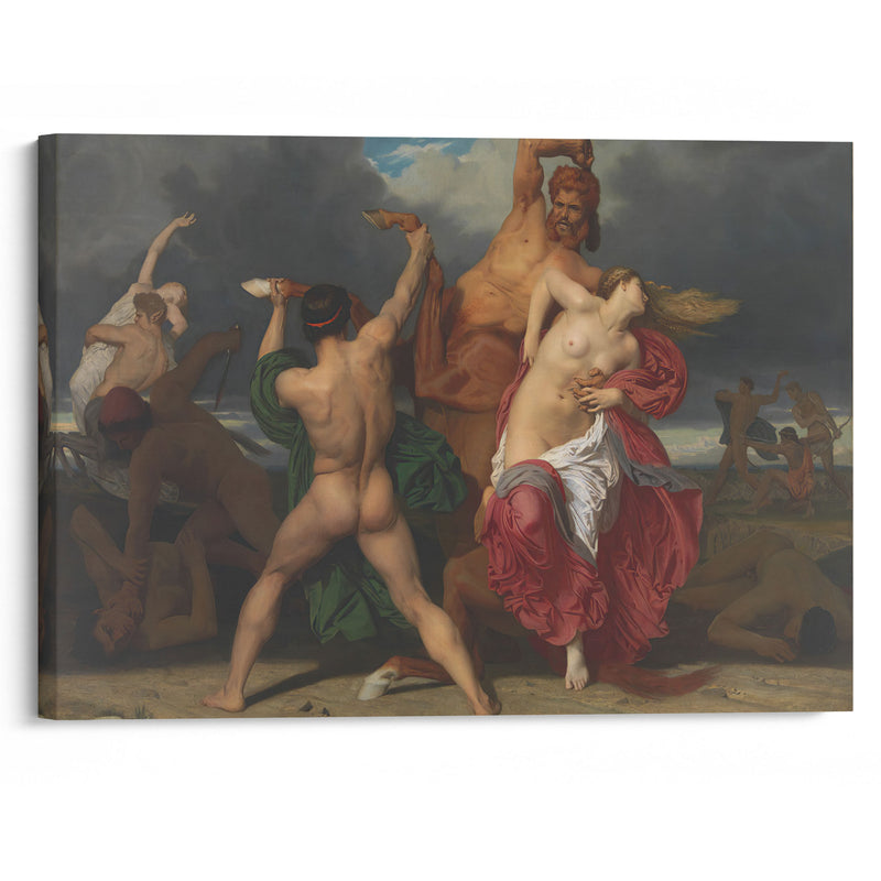 Battle Of The Centaurs And The Lapiths (1852) - William Bouguereau - Canvas Print