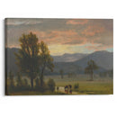 Landscape With Cattle - Albert Bierstadt - Canvas Print