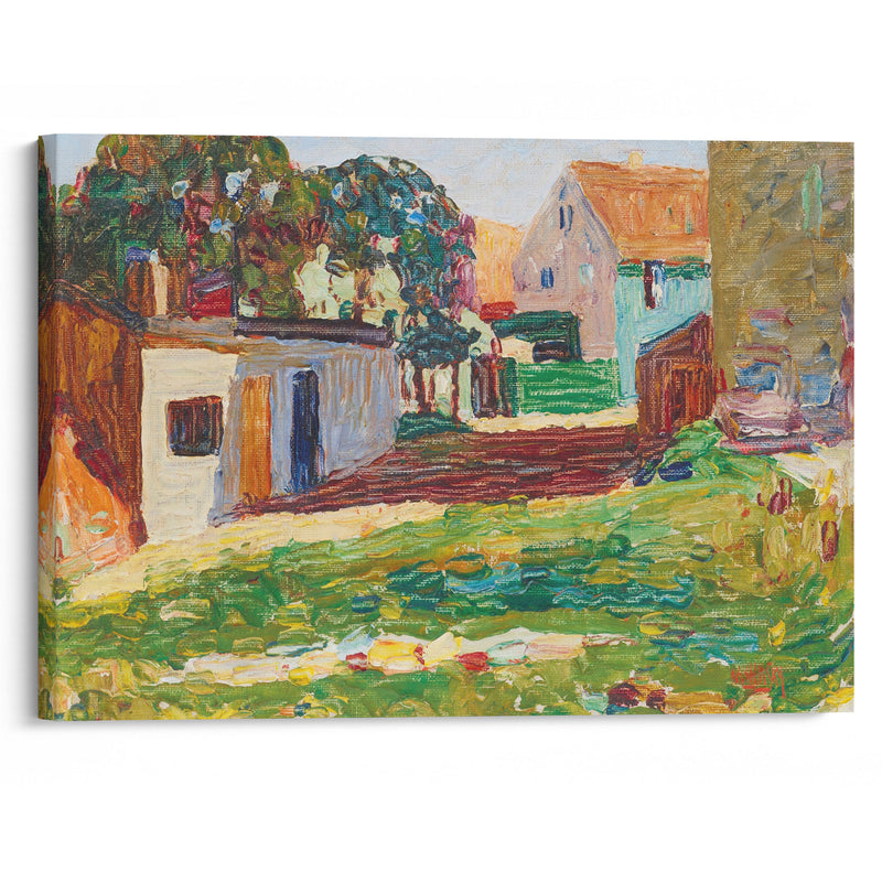 Schwabing—Das weisse haus (1901) - Wassily Kandinsky - Canvas Print