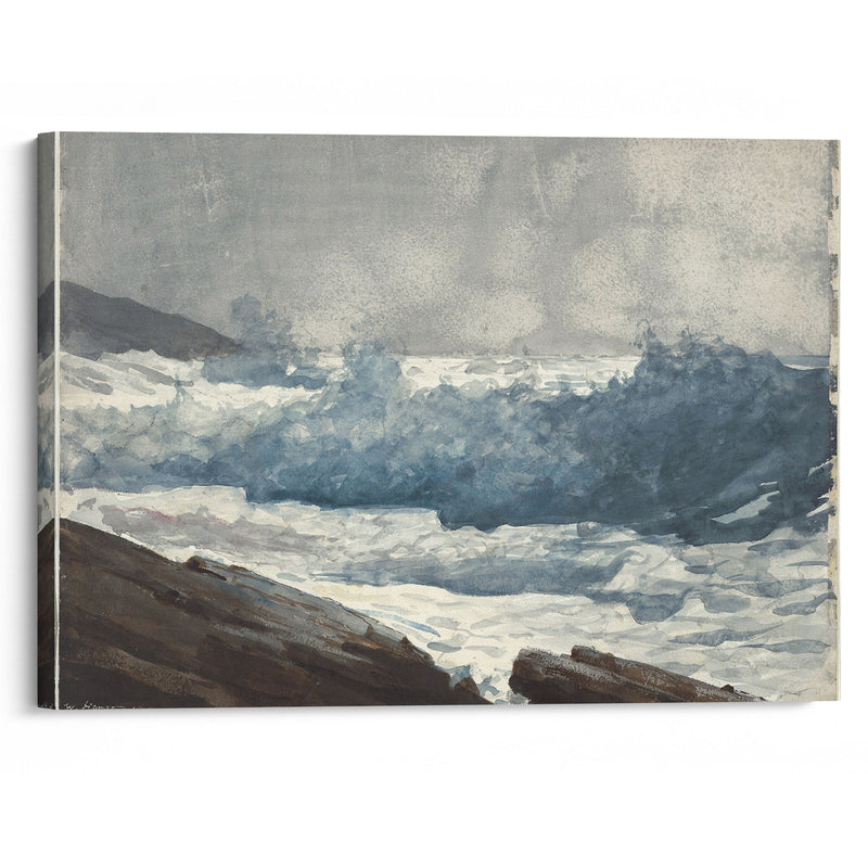 Prout’s Neck, Breakers (1883) - Winslow Homer - Canvas Print