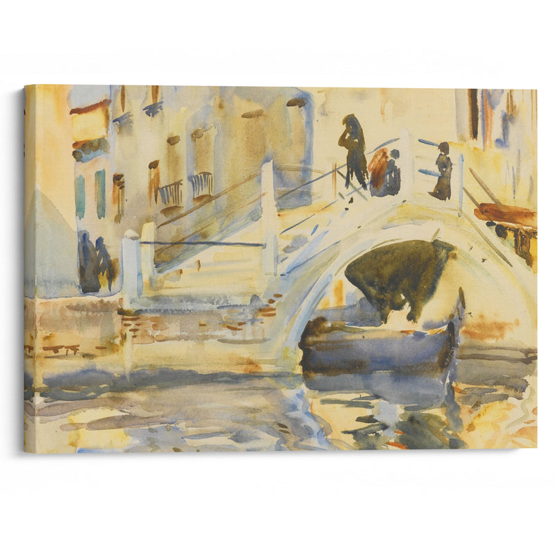 Venice Bridge with Figures - John Singer Sargent - Canvas Print