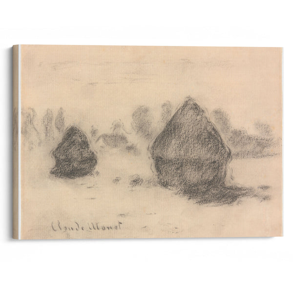 Stacks of Wheat (1891) - Claude Monet - Canvas Print