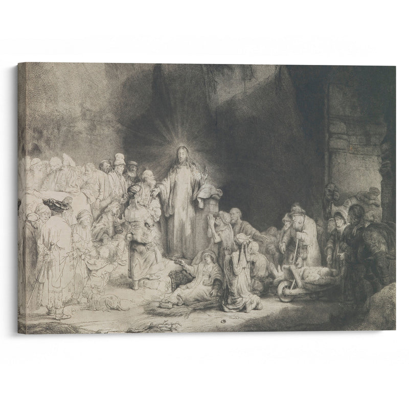 The Hundred Guilder Print (1648) - Rembrandt van Rijn - Canvas Print