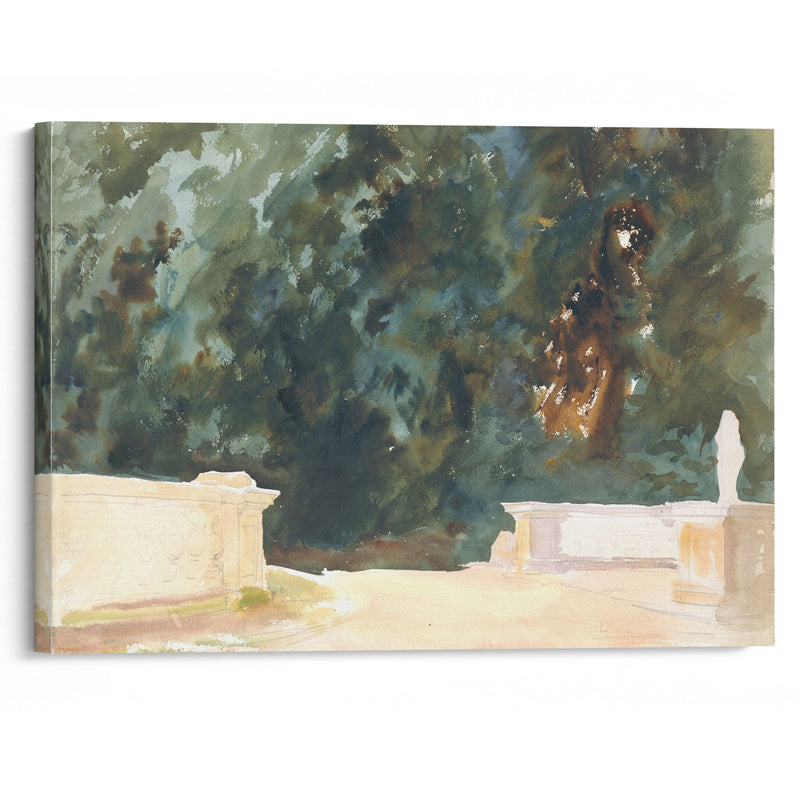 Terrace and Gardens (1907) - John Singer Sargent - Canvas Print