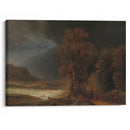 Landscape with the Parable of the Good Samaritan (1638) - Rembrandt van Rijn - Canvas Print