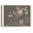 After Vice Comes Fornication [Simpleton] (Tras el Vicio Viene el Fornicio [Bobalicón]) (ca. 1813-1820) - Francisco de Goya - Canvas Print