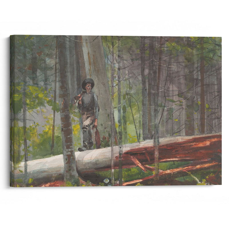 Hunter in the Adirondacks (1892) - Winslow Homer - Canvas Print