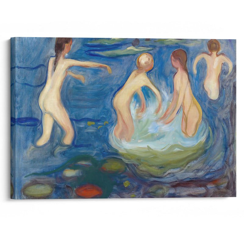 Bathing Girls (1897–99) - Edvard Munch - Canvas Print