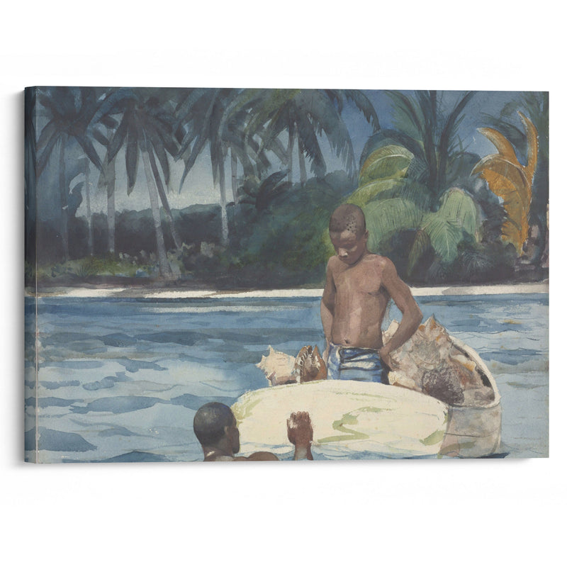 West India Divers (1899) - Winslow Homer - Canvas Print