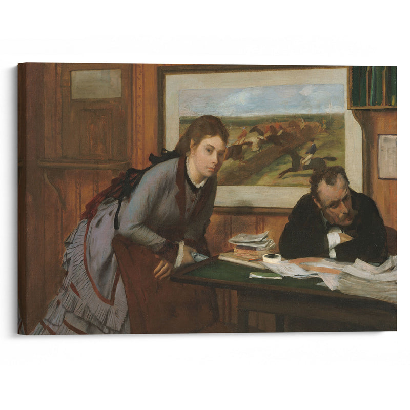 Sulking (ca. 1870) - Edgar Degas - Canvas Print