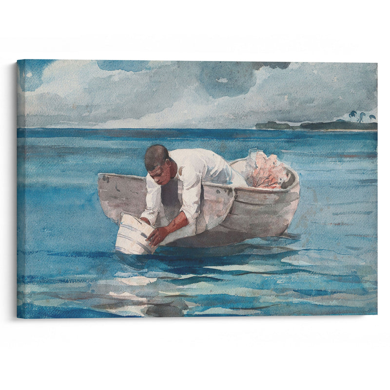 The Water Fan (1898–1899) - Winslow Homer - Canvas Print