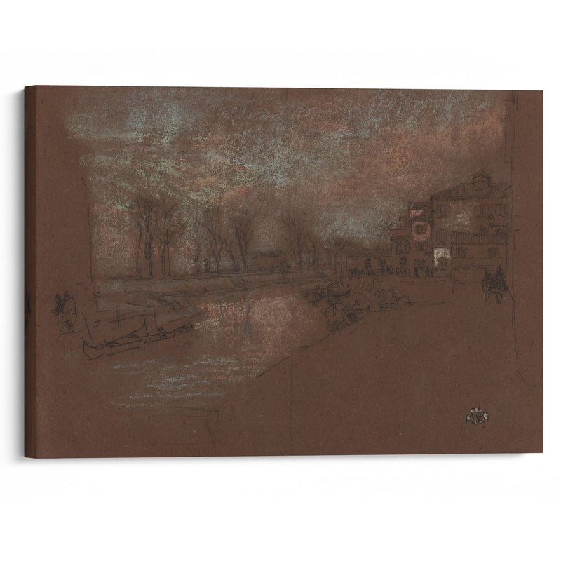 Campo Sta. Marta—Winter Evening (1879-1880) - James Abbott McNeill Whistler - Canvas Print