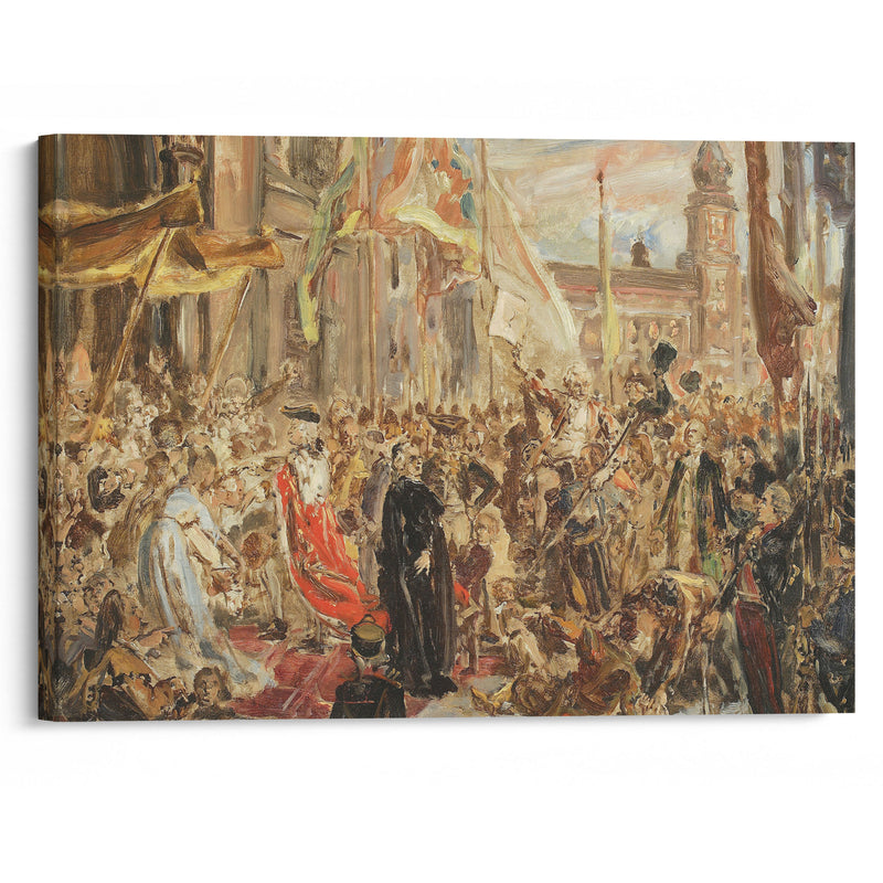 Sketch for the painting “Constitution of the 3 May” (1890) - Jan Matejko - Canvas Print