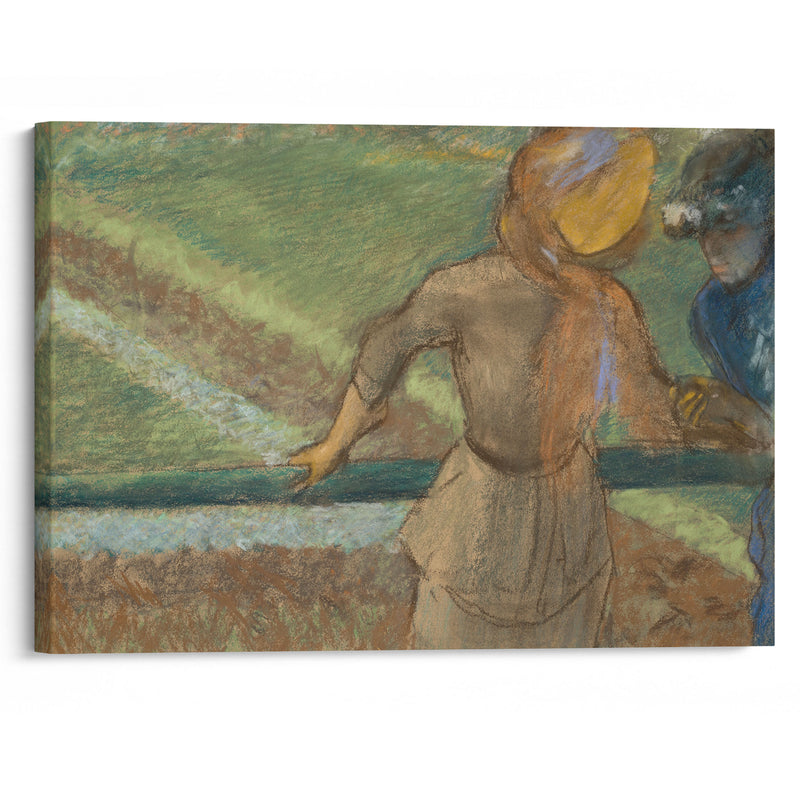 Deux femmes causant (circa 1882-1885) - Edgar Degas - Canvas Print