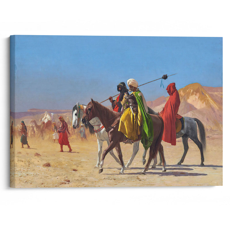 Riders Crossing the Desert (1870) - Jean-Léon Gérôme - Canvas Print