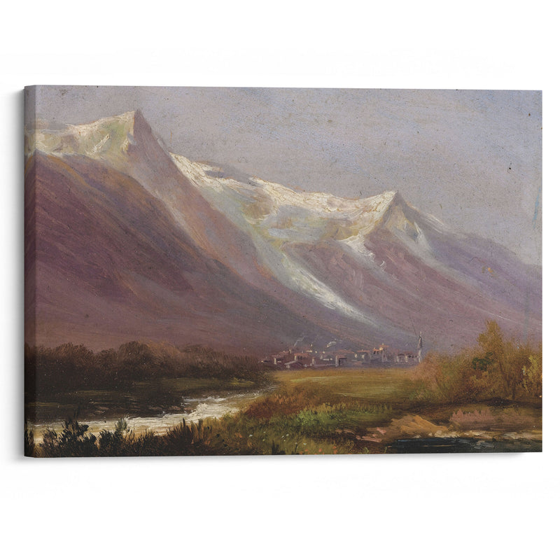 Study of Mountains - Albert Bierstadt - Canvas Print