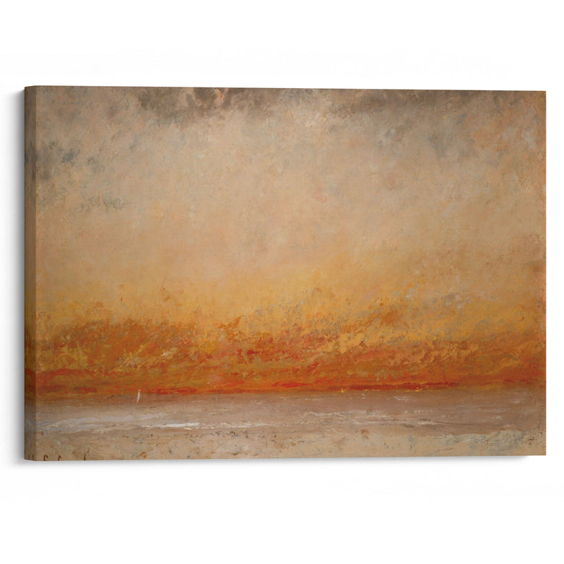 Sunset Marine (1865) - Gustave Courbet - Canvas Print