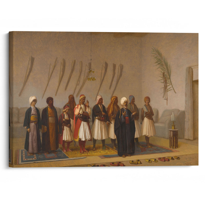 Prayer in the House of the Arnaut Chief (1857) - Jean-Léon Gérôme - Canvas Print