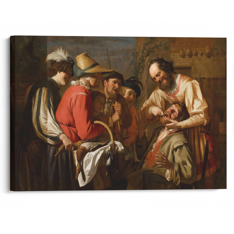 The Tooth Puller (1628) - Gerard van Honthorst - Canvas Print