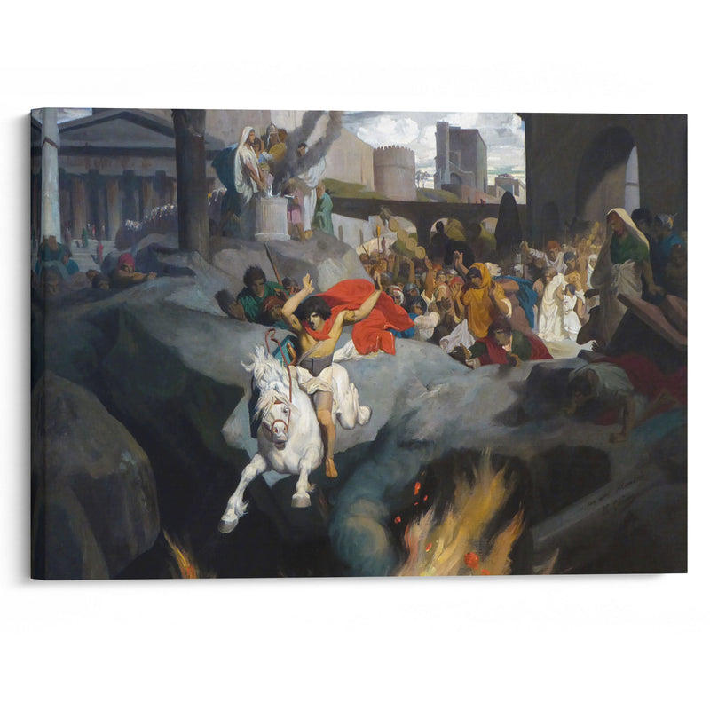 The Leap of Marcus Curtius (1850-1855) - Jean-Léon Gérôme - Canvas Print